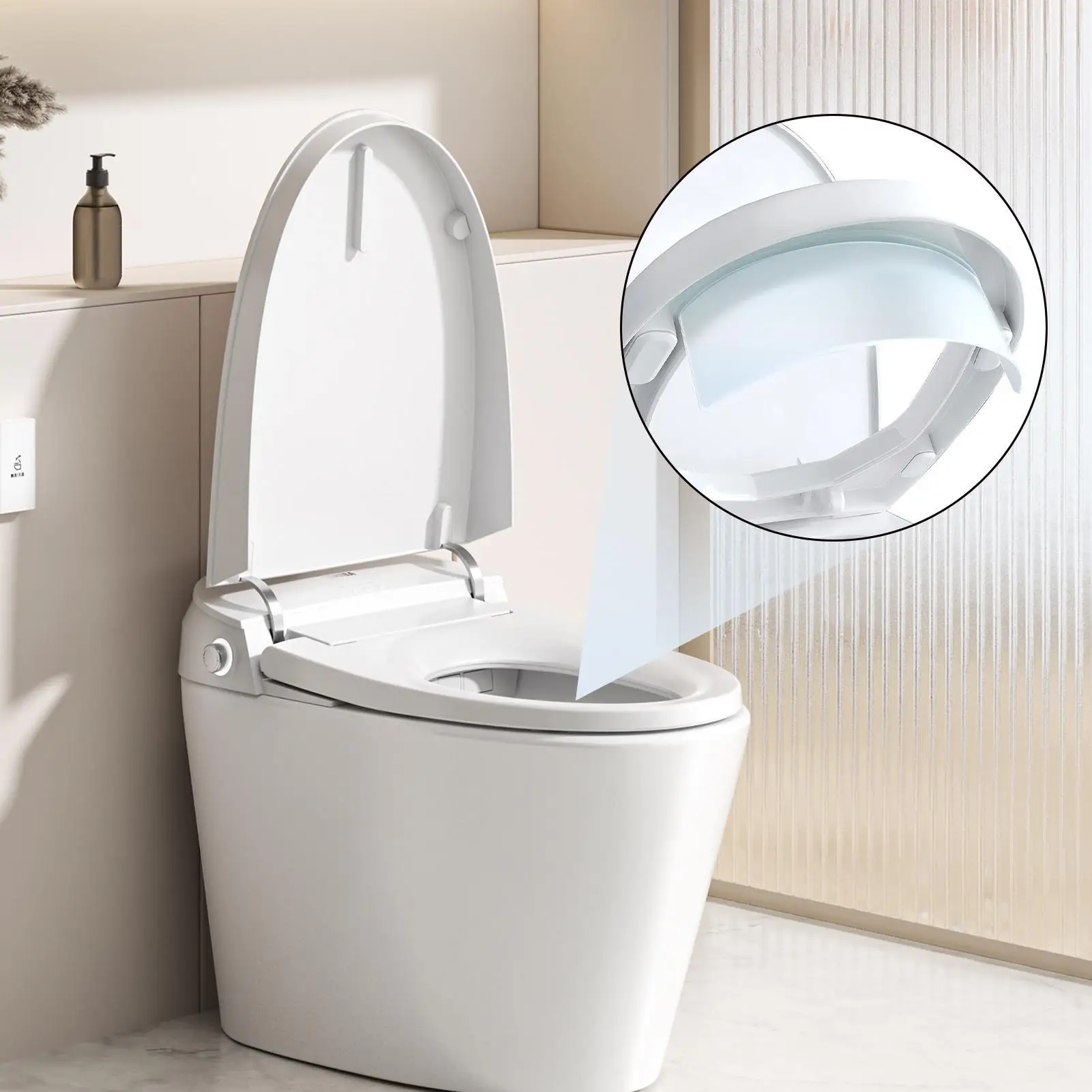 Toilet Seat Urine Splash Guard High-Density Hydrophobic 25cm Toilet Splash Guard Urine Deflector For Bathroom Apartment Dorm