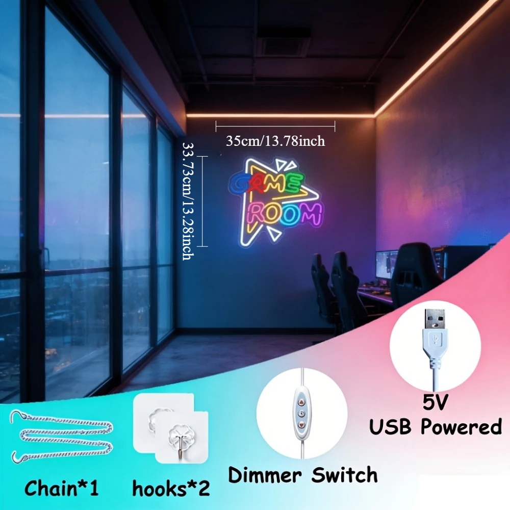OYUN ODASI LED Neon Tabela Kıs - Bedroom Lighting Decor Ideas incelemesi ve fiyatı