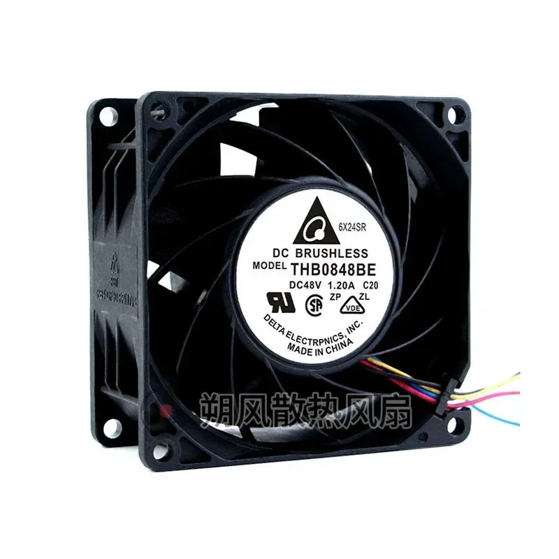 for Delta THB0848BE 8038 48V 1.2A 8CM Industrial Control Equipment Server Large Air Volume Fan