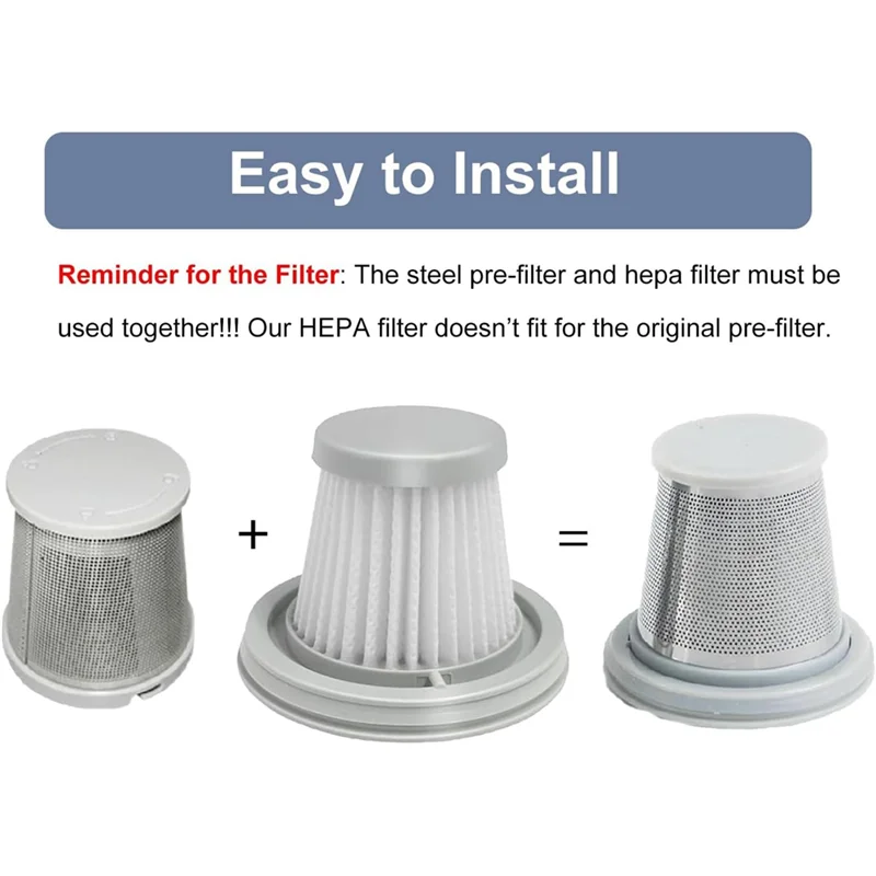 BAAM-filtro de repuesto para aspiradora Fanttik V8 Series, Fanttik Slim V8 Apex / V8 Mate Slim V10 Mate