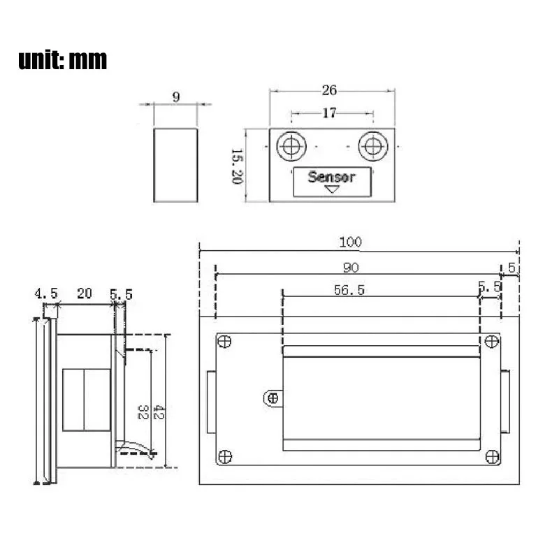 M503 Magnetwaage DRO-Display Integriertes eingebettetes Magnetmesssystem Magnetband mit Fleckbandprofil Holzbearbeitung – Detail 8