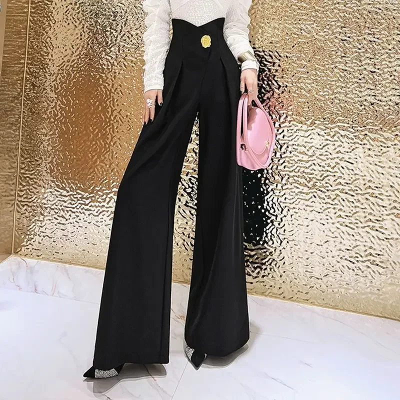 Chic and Elegant Women\'s Pants Spring Autumn Slacks Female Trousers Aesthetic Xxl Harajuku High Quality Classic Trends 2025 G