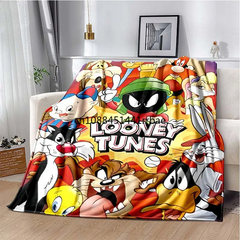 

Looney T-unes Cartoons Soft Throw Blanket for Home Bedroom Bed Sofa Picnic Travel Office Rest Cover Blankets Kids