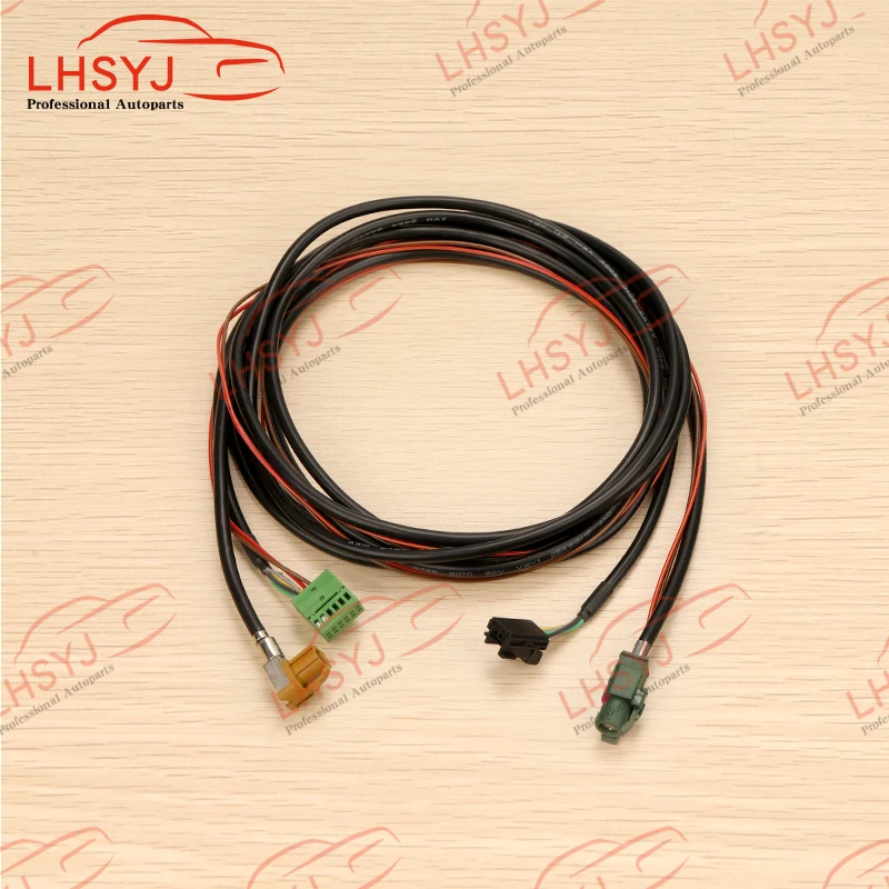 LHSYJ VW 골프 7 MK7 CarPlay 미디어 AUX USB 소켓 MIB 설치 플러그 스위치 버튼 5Q0 035 724 5G0 035 222 E Dropshipping