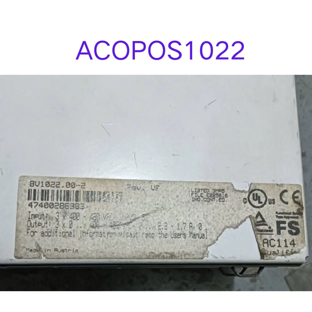 Used ACOPOS1022 servo driver 8V1022.00-2 test OK