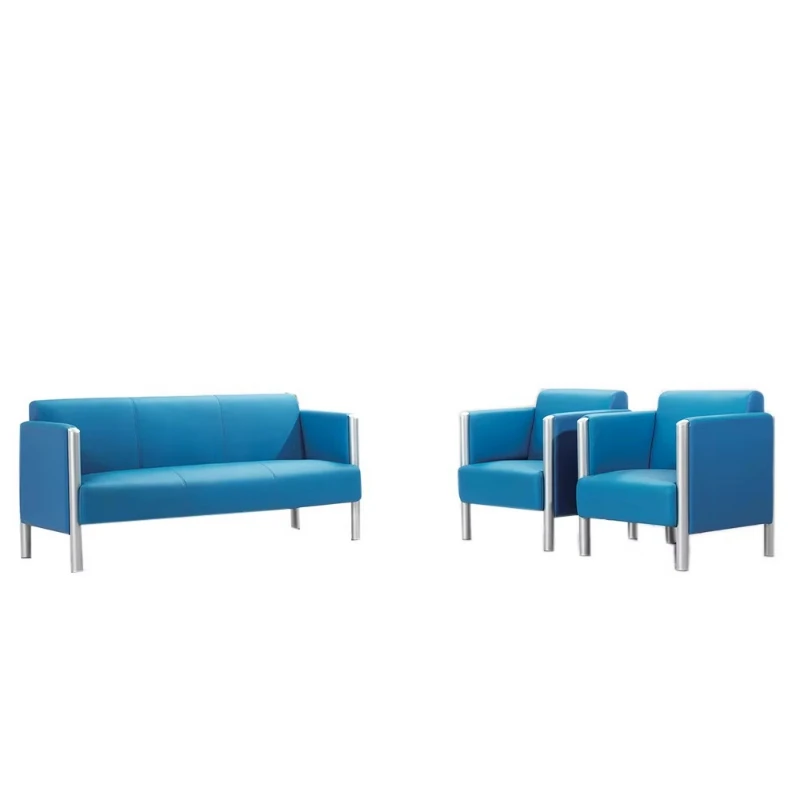 Modern fabric sofa bed living room furniture stainless steel base high density sponge