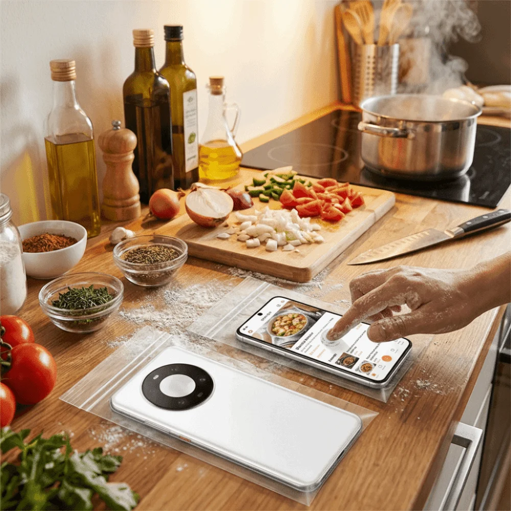 

Transparent Material Waterproof Phone Bags Waterproof Design Dustproof Protection Self-Sealing Phone Bags Clear View