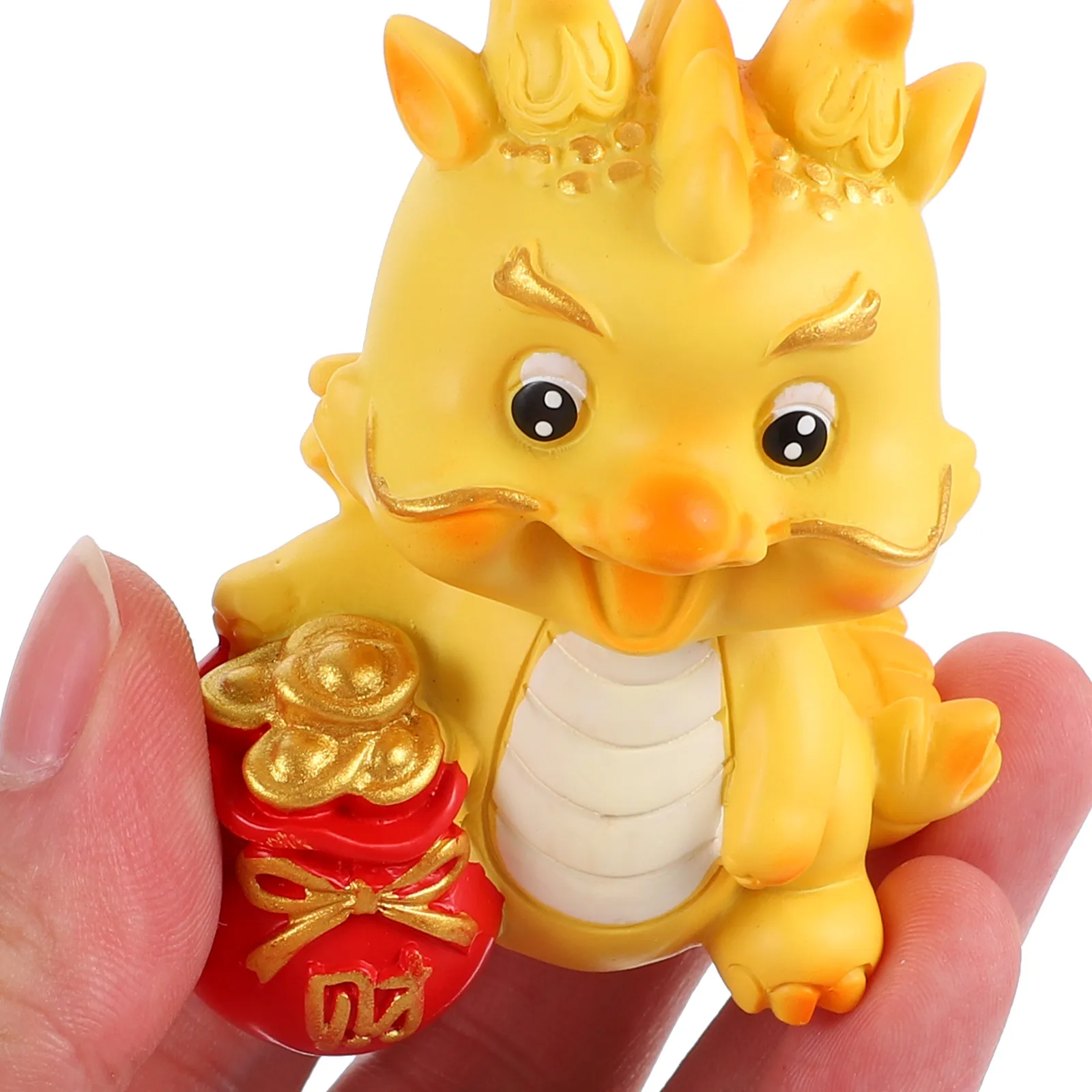 

4pcs Resin Mini Dragon Figurines Creative Cartoon Statues Desktop Decor Household Office Miniature Ornaments Small Crafts