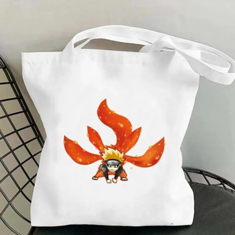 Bilili N-Narutos Anime borse a tracolla da donna borsa Casual Tote Bag borsa per la spesa in cotone di grande capacità