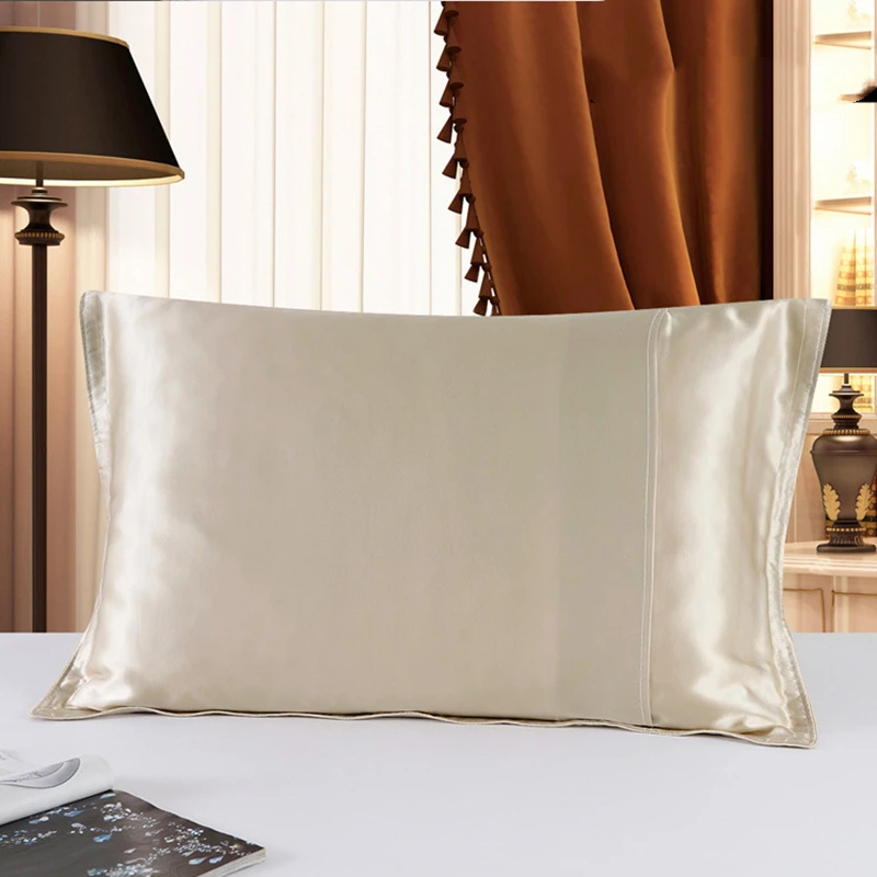 30MM Oxford Pillowcase 1pc 100% Mulberry Silk Pillow Case Both Sides Solid Colors Pillow Cover