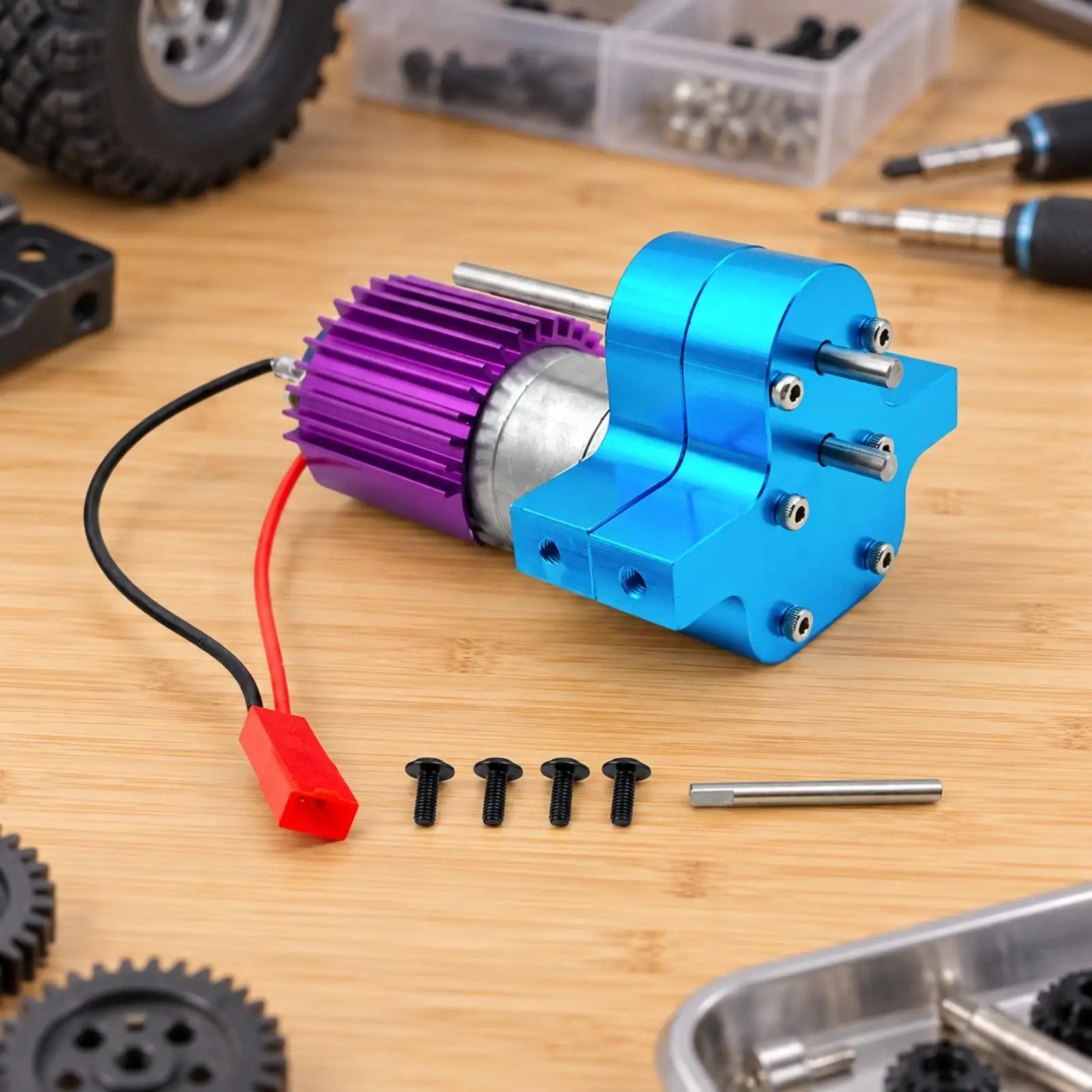 Reversible Metal Gearbox Unit for WPL B16 C14 B26 B36 Q62 RC Truck Upgrade Replacement Part