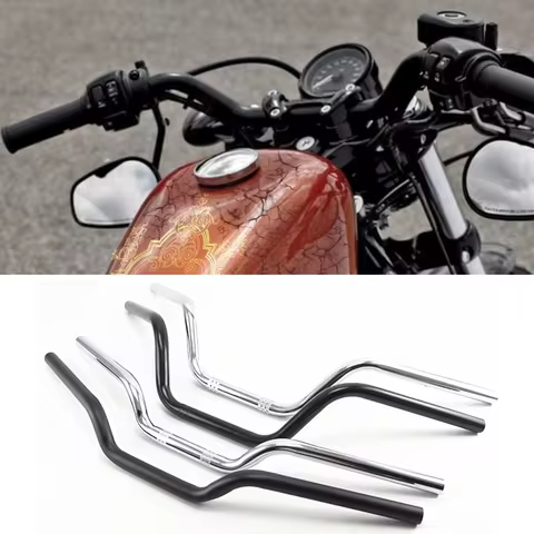Motorcycle Handlebar for Harley Sportster XL883 1200 Motorbike Modified Bar, Classic Handle Bar, 25mm