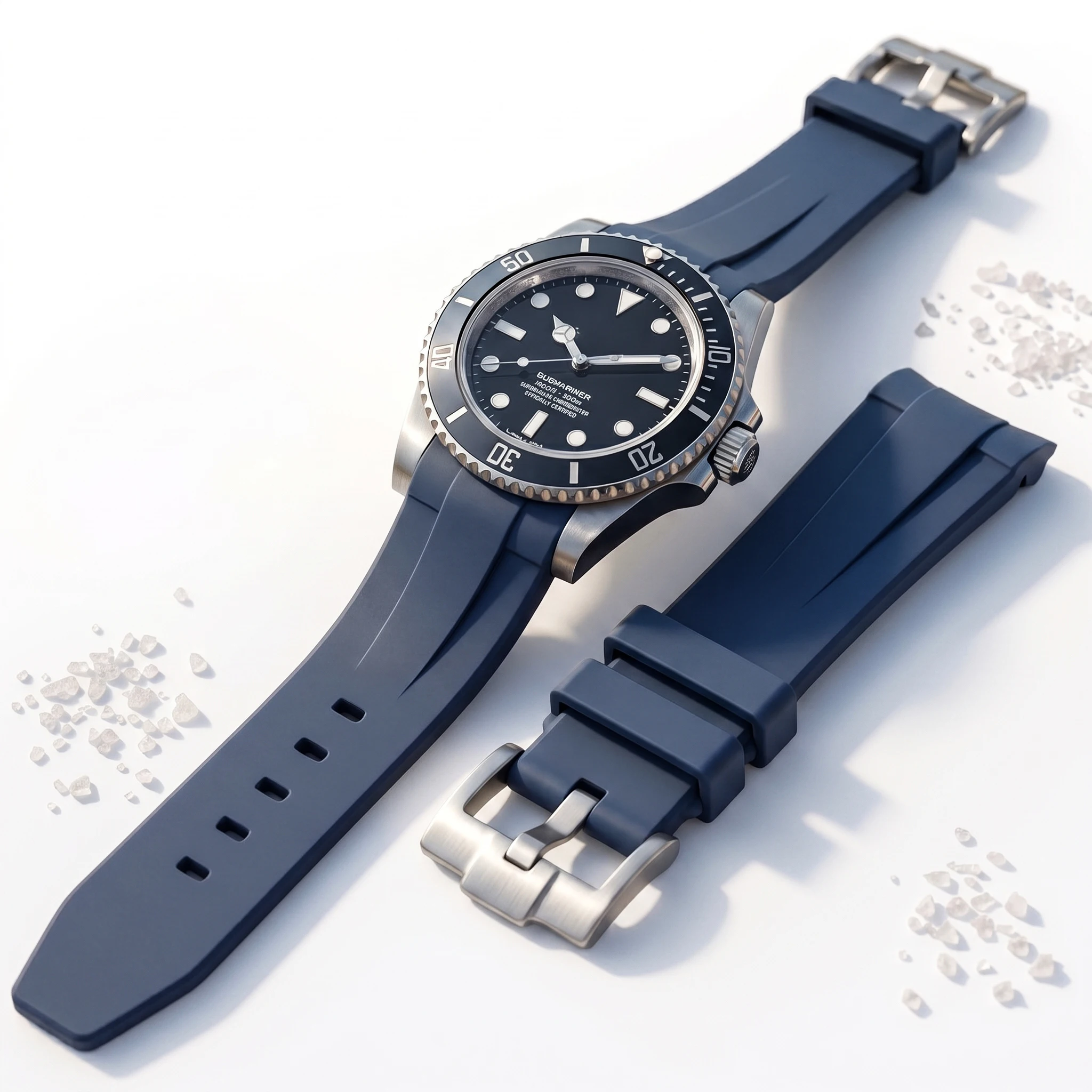 Tali Jam Tangan Karet 20Mm Uju - Rubber Strap Diver ulasan dan harga