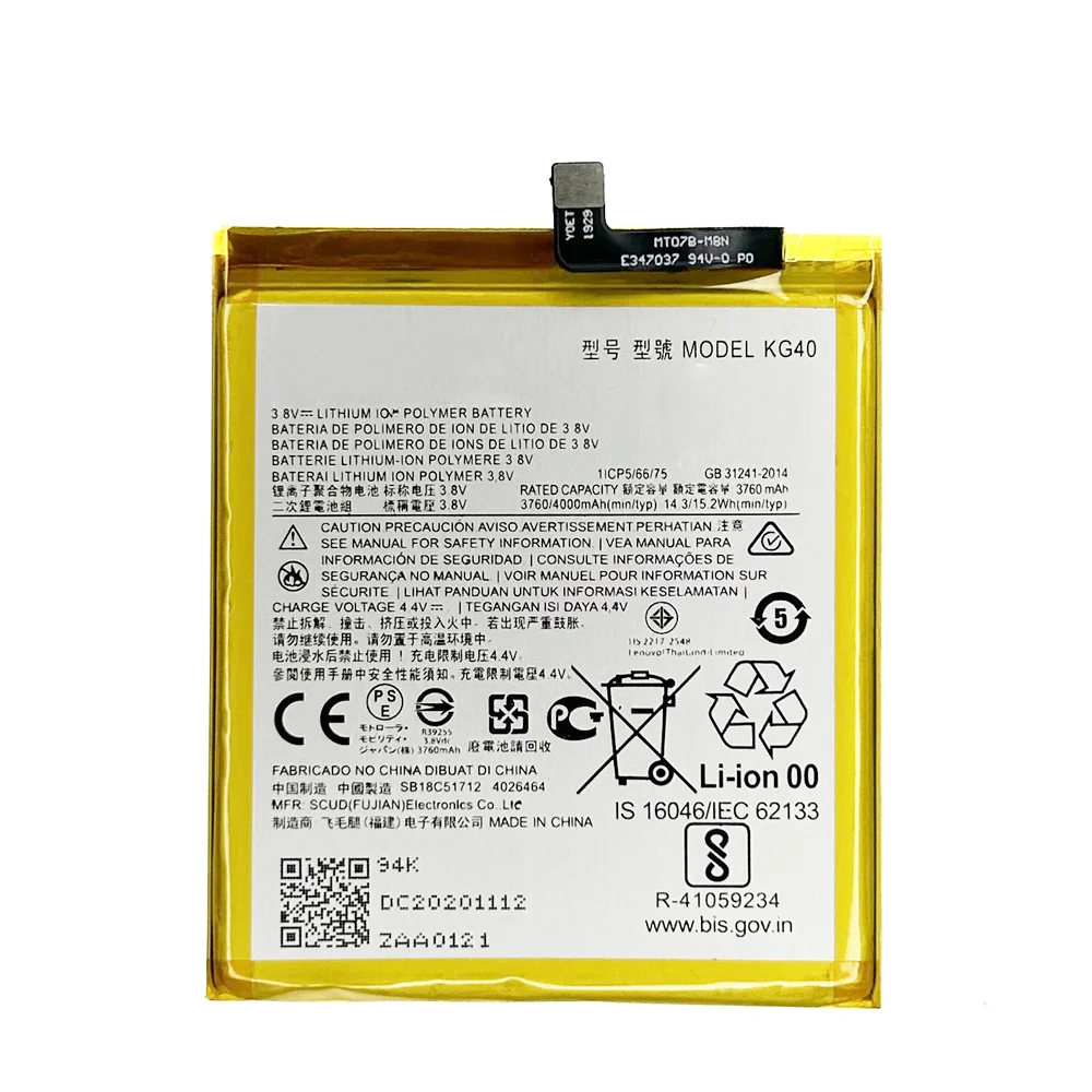 100% Original Genuine KG40 Battery For Moto G8 Play Moto One Macro, One Macro Dual SIM XT2015-2 XT2016-1 XT2016-2 + Tools