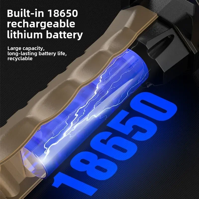 New Multifunctional Handheld Portable Work Light Strong Flashlight Ultra Bright Remote Emergency Night Fishing Strong Lighting