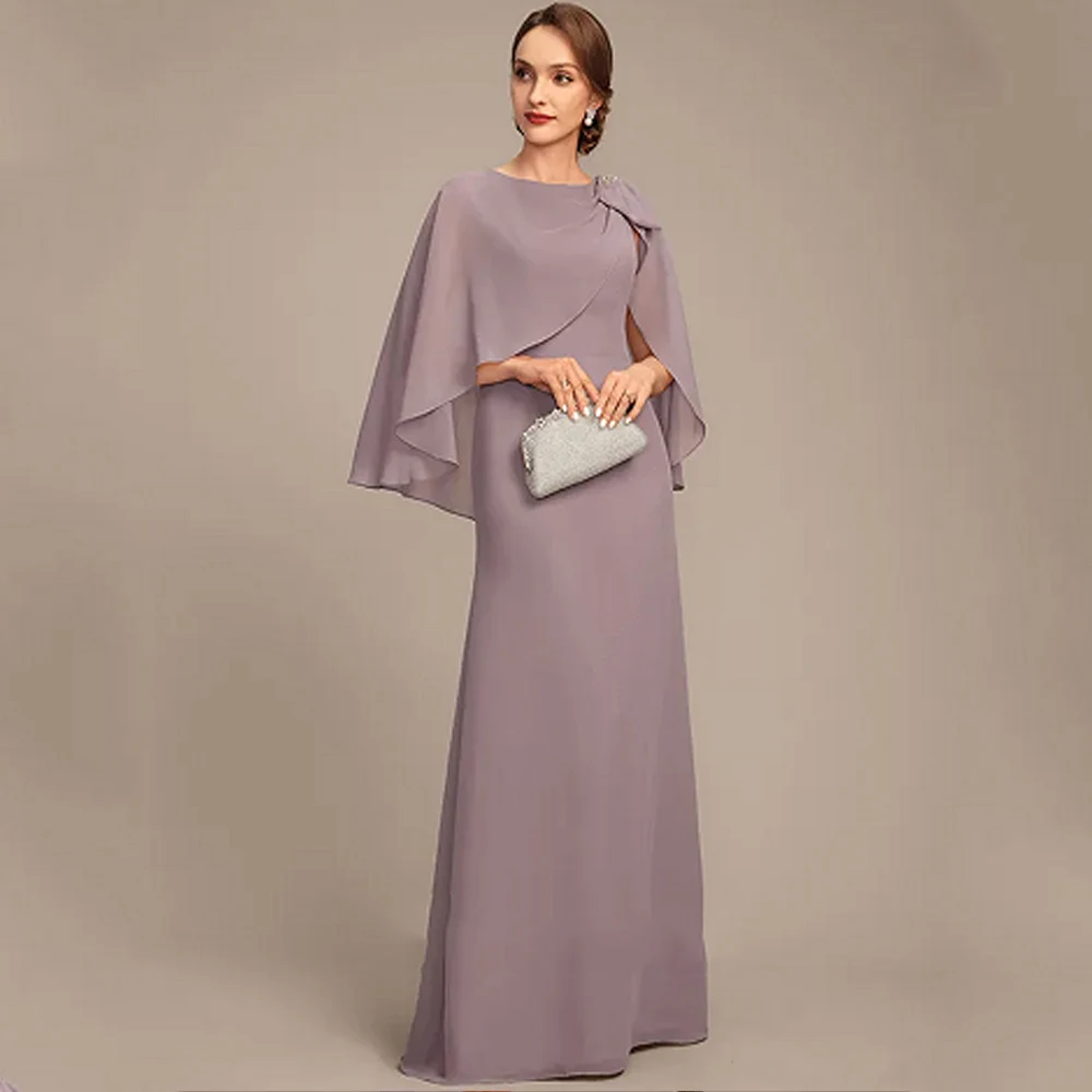 

Pink Scoop Mother of the Bride Dresses Exquisite Wedding Party Gowns Zipper Back 3/4 Sleeve New 2025 Vestido De Customized