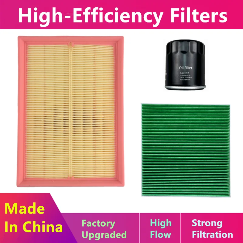 

3pcs/for Changan Eado PLUS 1.6L 1.4T/Oil Filter, Air Cleaner & Cabin Air Filter/Auto Parts