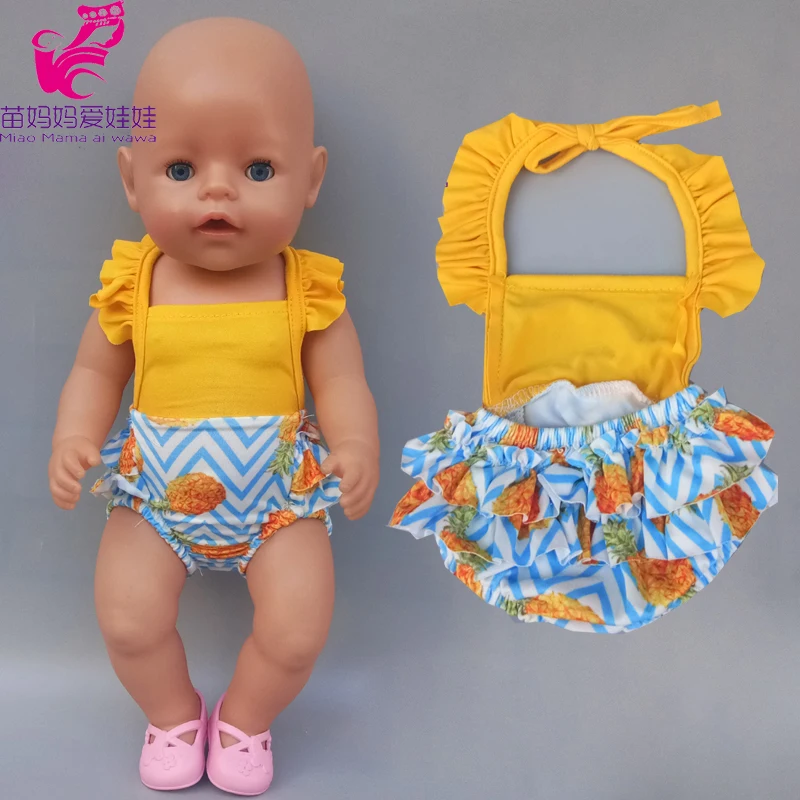 17 Inch Pop Ballet Kanten Jurk Fit Voor 43Cm Pasgeboren Baby Doll Jurk 18 Inch Pop Kleding Broek