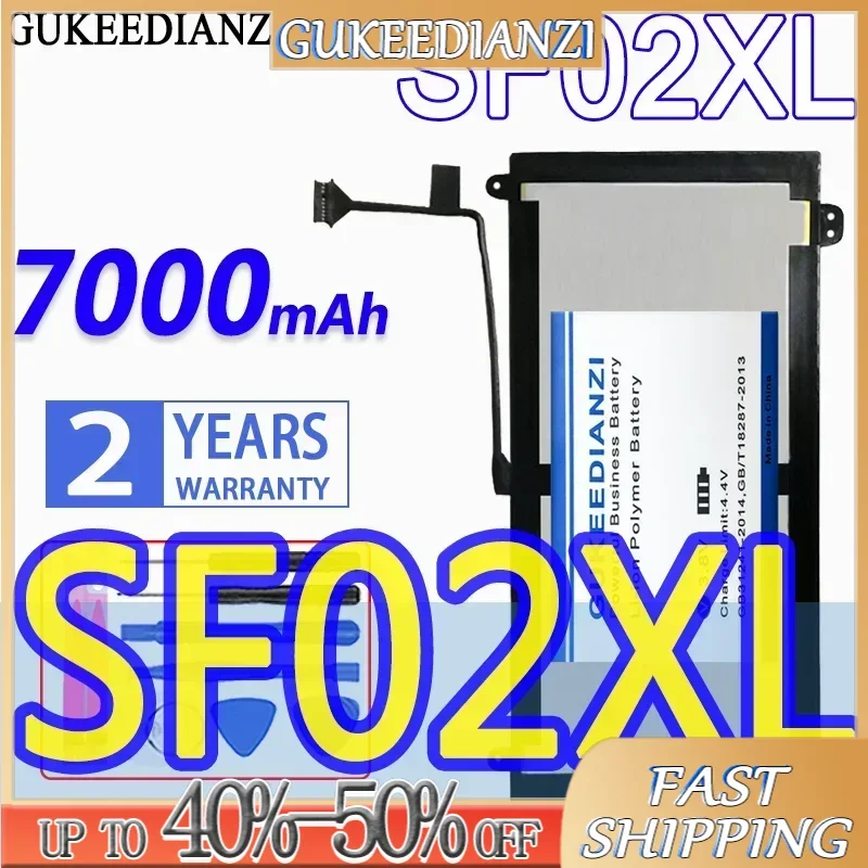 

GUKEEDIANZI Replacement Battery 7000mah for HP SF02XL SHTNN-DB6H TPN-C118 TPN-C119 756417-001 756187-2B1 2ICP3/97/91