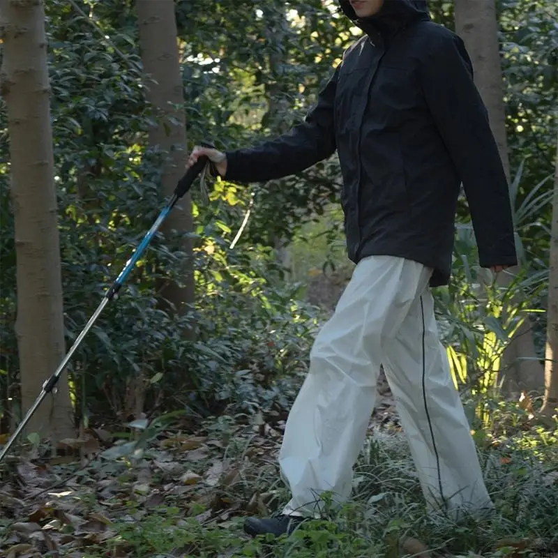   Compacts Travel Pants Silicone Coated Nylon Waterproofs Pants Double Zippers Breathable Light Weight Rain Pants Enduring