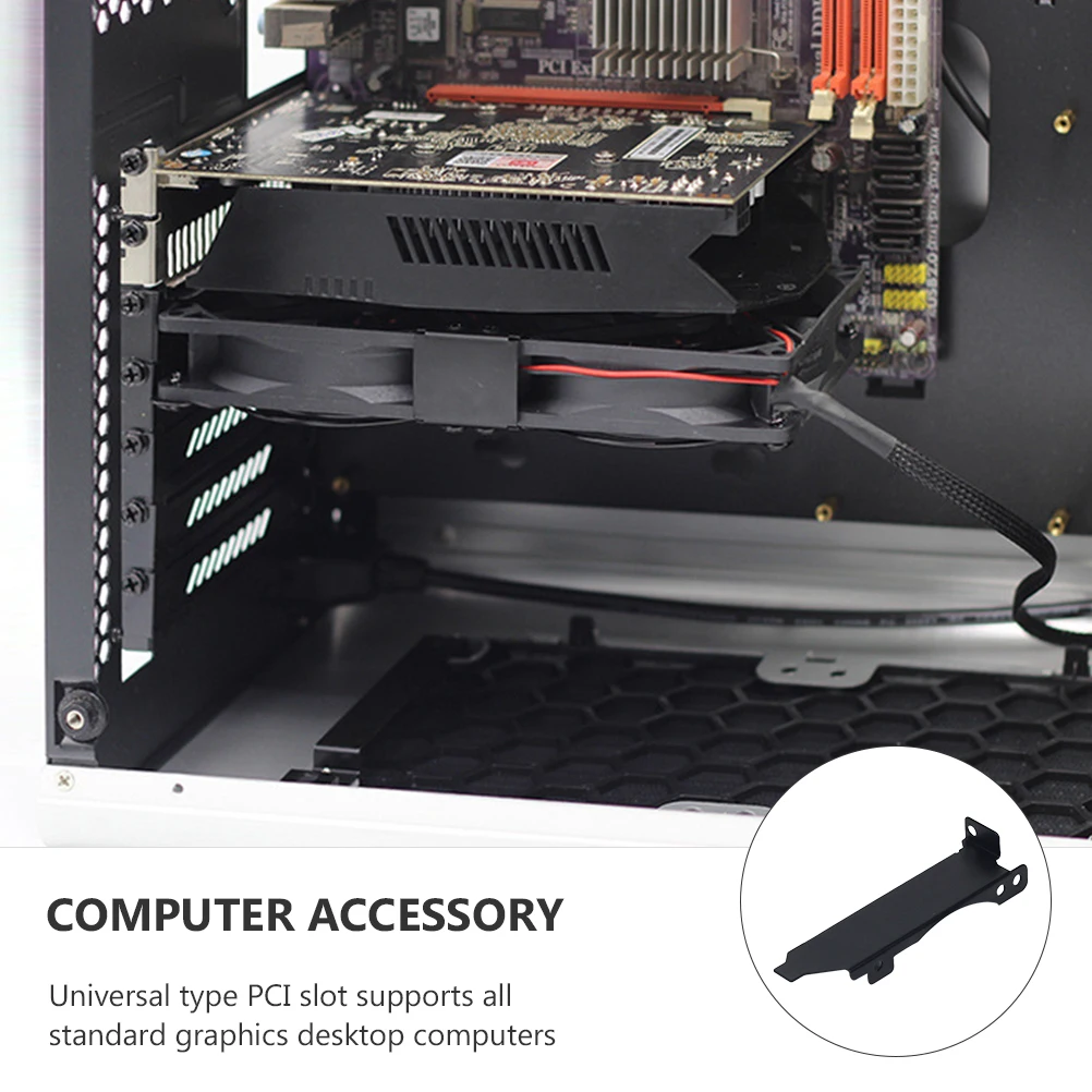

1Set Graphic Card Fan Mount Bracket Pci Slot Cooling Rack Stainless Steel 8cm 9cm Fan Holder for Video Card Heat Dissipation