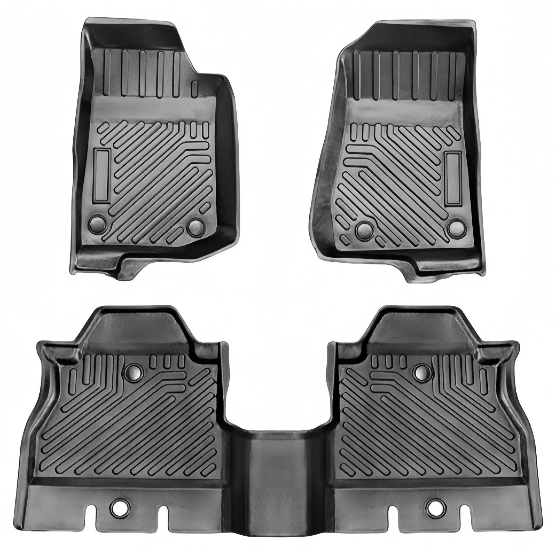 

For LHD 2018+ Wrangler Sahara/Rubicon JL 4 Door Car Floor Mat Rubber + Plastic TPE Material