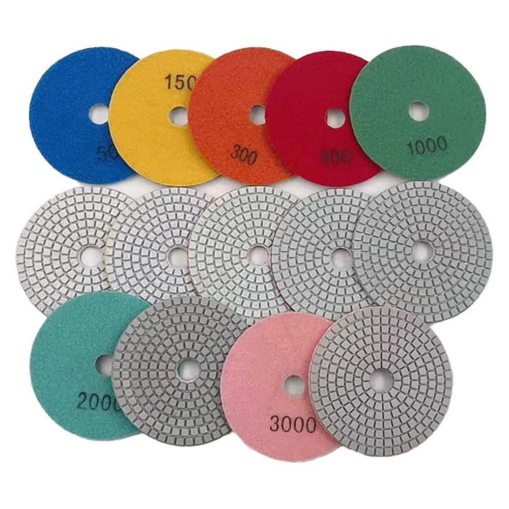 

3/4 Inch Diamond Polishing Pads Dry/Wet Buff Disc Abrasive for Sanding Granite Quartz Tile Glass Grinding Tools 50-3000 Grit