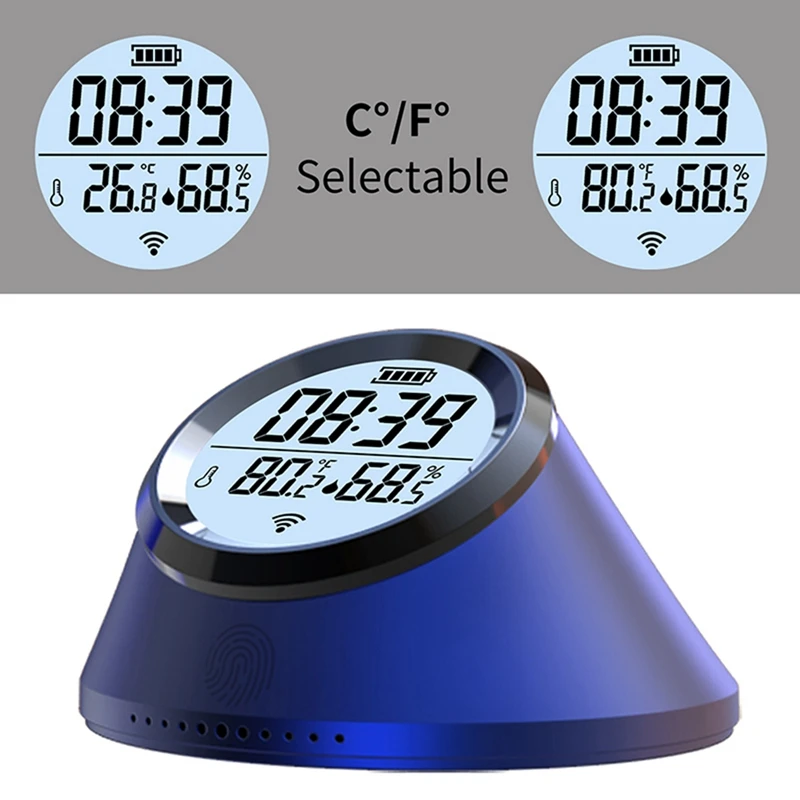 Imagem -05 - Tuya Zigbee-sensor Inteligente de Temperatura e Umidade Relógio Termômetro Interno Display Lcd Google Home Vida Inteligente