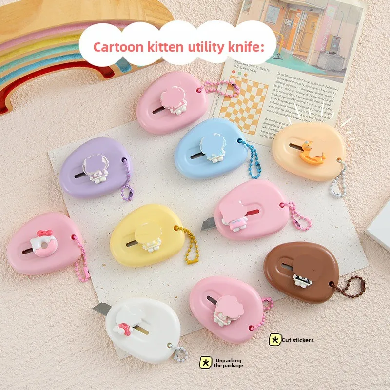 Creative Utility Knife,Unpacking Artifact Express KnifeCute Wallpaper Tools Cartoon Student Handmade Paper Knife Cultural Goods image 3