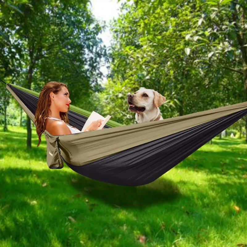 Outdoor Nylon Parachute Fabric Hammock Leisure Swing Hanging Chair Accessory Lightweight Suspended Rest Gear Suitable Occasions