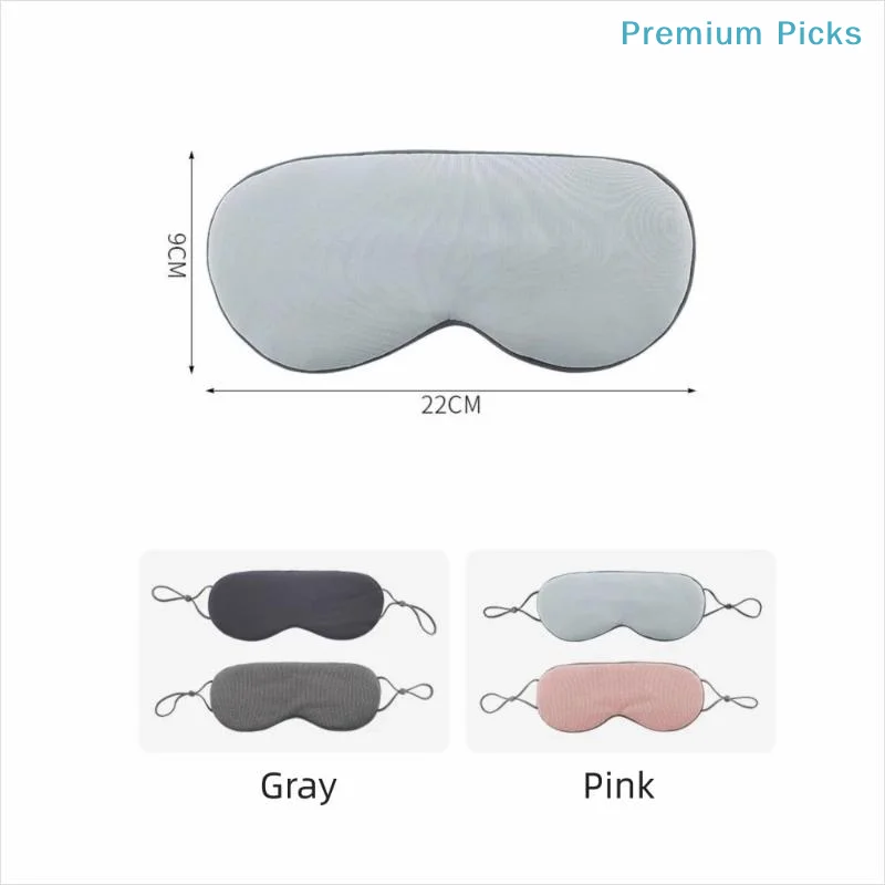 portableIce Silk Eye Mask Adjustable Warm Cool Dual Use Breathable Sleep Mask For Travel And Comfortable Light Blocking