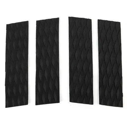 4 pcs Ultralight EVA Groove Surfboard Skimboard Traction Pad Tail Pads Surf Deck Bar Grips Surfboard Anti-slip Foot Pads