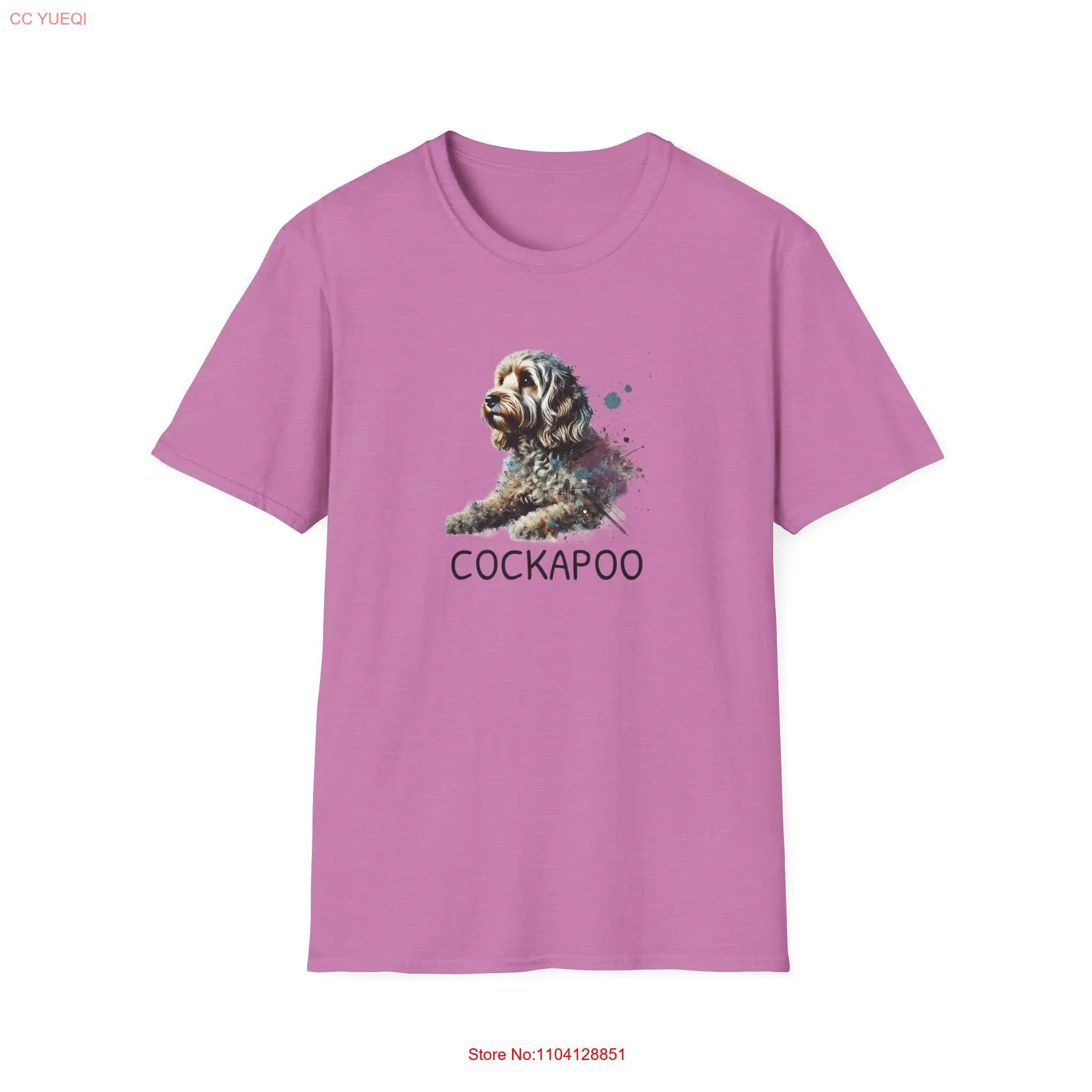

Cosmic Cockapoo T Shirt for Art Loving Dog Parents and Unique long or short sleeves