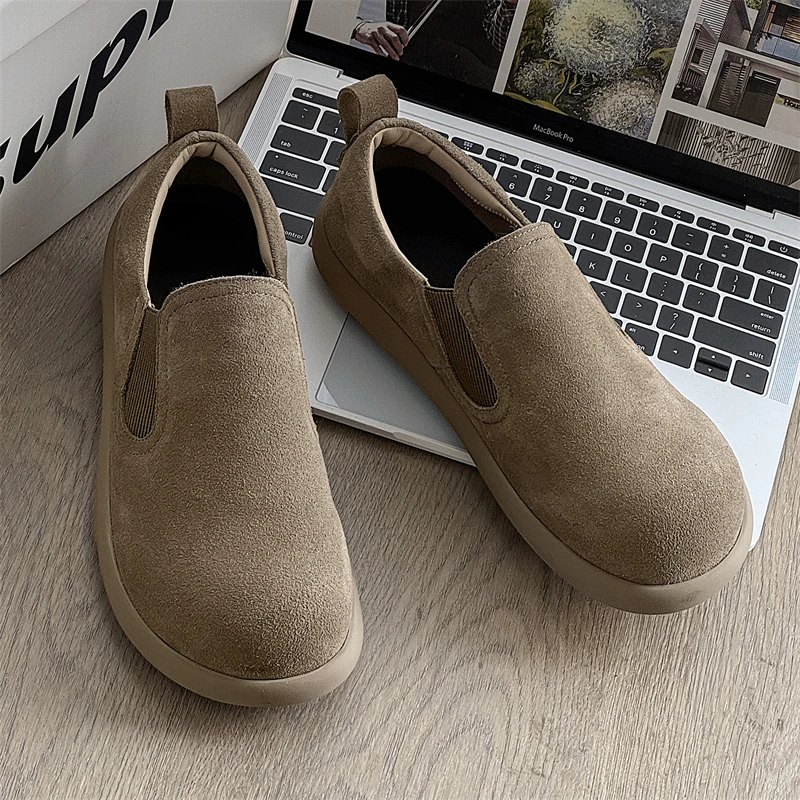 

Spring and Autumn Men Boken Shoes Big Head Soft Bottom Flat Bottom Casual Fashionable and Lightweight Comfortable
