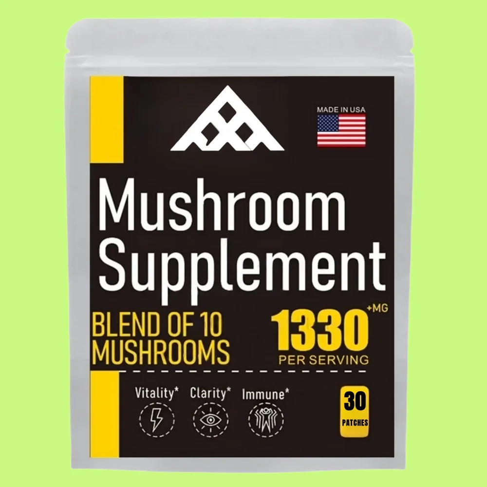 

Прозрачные пластыри грибовидного сложения Рейши, Чага, Кордицепс, Майтаке для поддержки иммунитета памяти, 30 пластырей