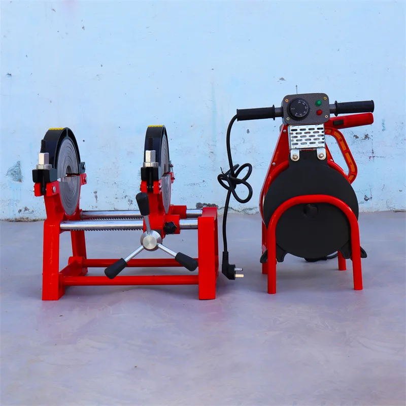 Manual PE Pipe Hot Melt Welder Hand Operated Plastic Pipe Butt Welding Machine