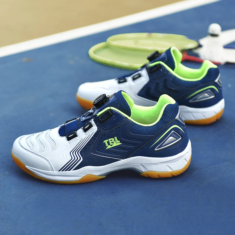 

Men'S Non Slip Tennis Shoes Cushioned Anti Twist Breathable Comfortable Badminton Shoes Suitable For indoor Various Fields 36-45