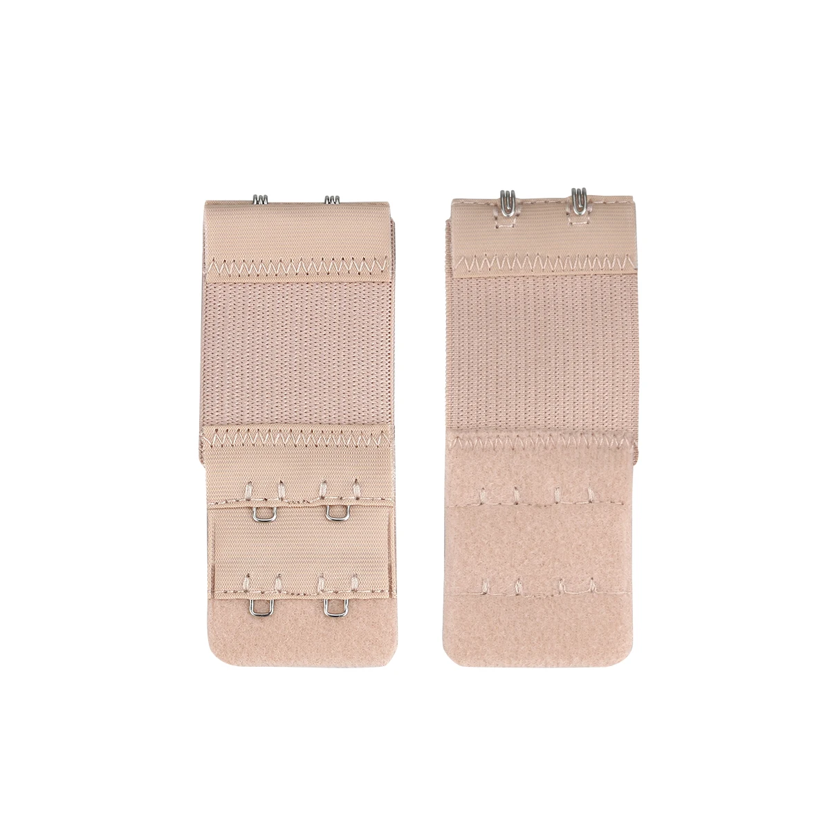 

3Pcs Bra Extenders Elastic Extender 2 Hook Adjustable Length Black White Nude 76x33mm Soft Comfortable