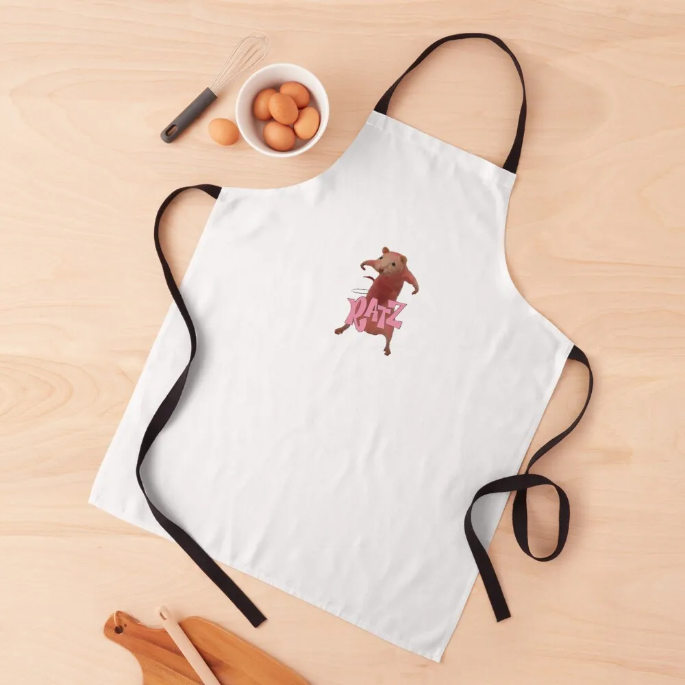 

Ratz pink rat meme Apron with personal logo For Nail Stylist with pockets chef costume Apron