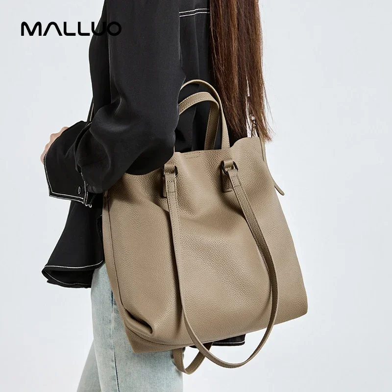 Frauen Rindsleder Echtes Leder Schulter Tasche Weibliche Casual Große Kapazität Büro Totes Handtasche Damen Arbeit Strap Umhängetaschen