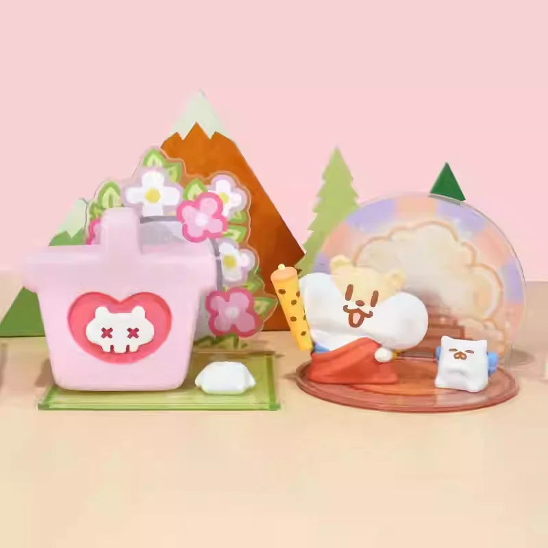 

Milk tea rat, work diary, blind box, hand-made desktop ornaments, toys, trendy dolls, cute gifts, good-looking gift
