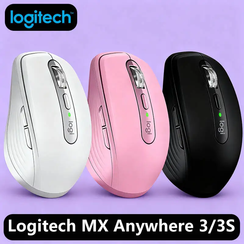 

Logitech MX Anywhere 3S Mouse, Bluetooth/Long Range, Darkfield Tracking, 70-Day Battery