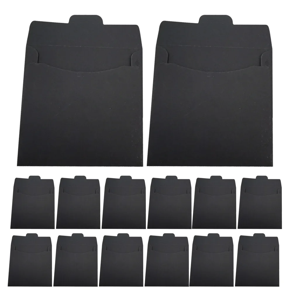 50 Pcs Envelope Packaging Bag Packing Envelopes Paper Sacks Bags for Storage Small Black Card