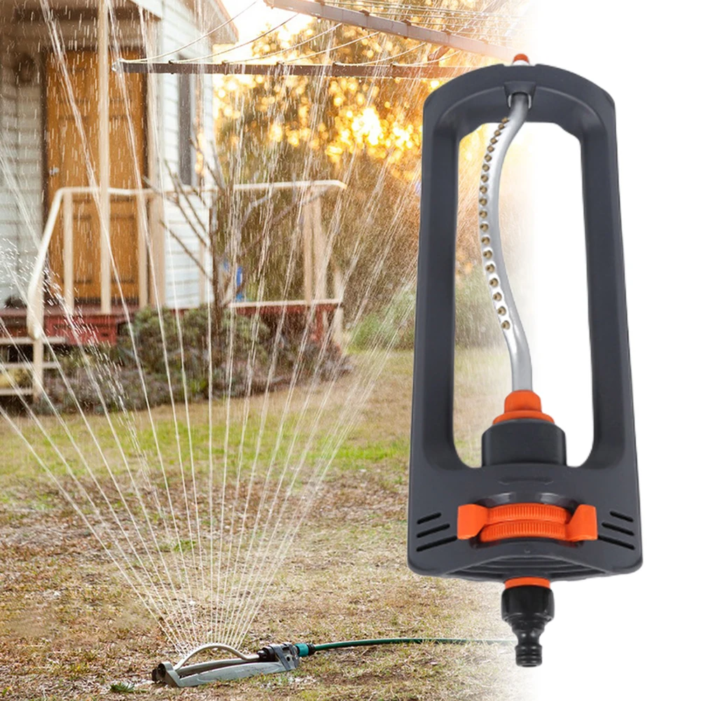 Oscillating Garden Sprinkler 4 Modes Water Sprayer 19 Hole Nozzles with 3/4in Connector for Large Area Coverage Yard Garden Lawn