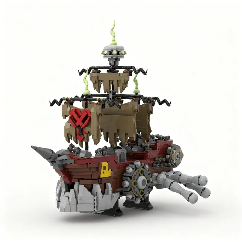 2483pcs MOC Pirate Ship Heartless Kingdom Hearts II Adventure Model Building Blocks Advanced Build Pack Premium Craft Toy Gift - view 3