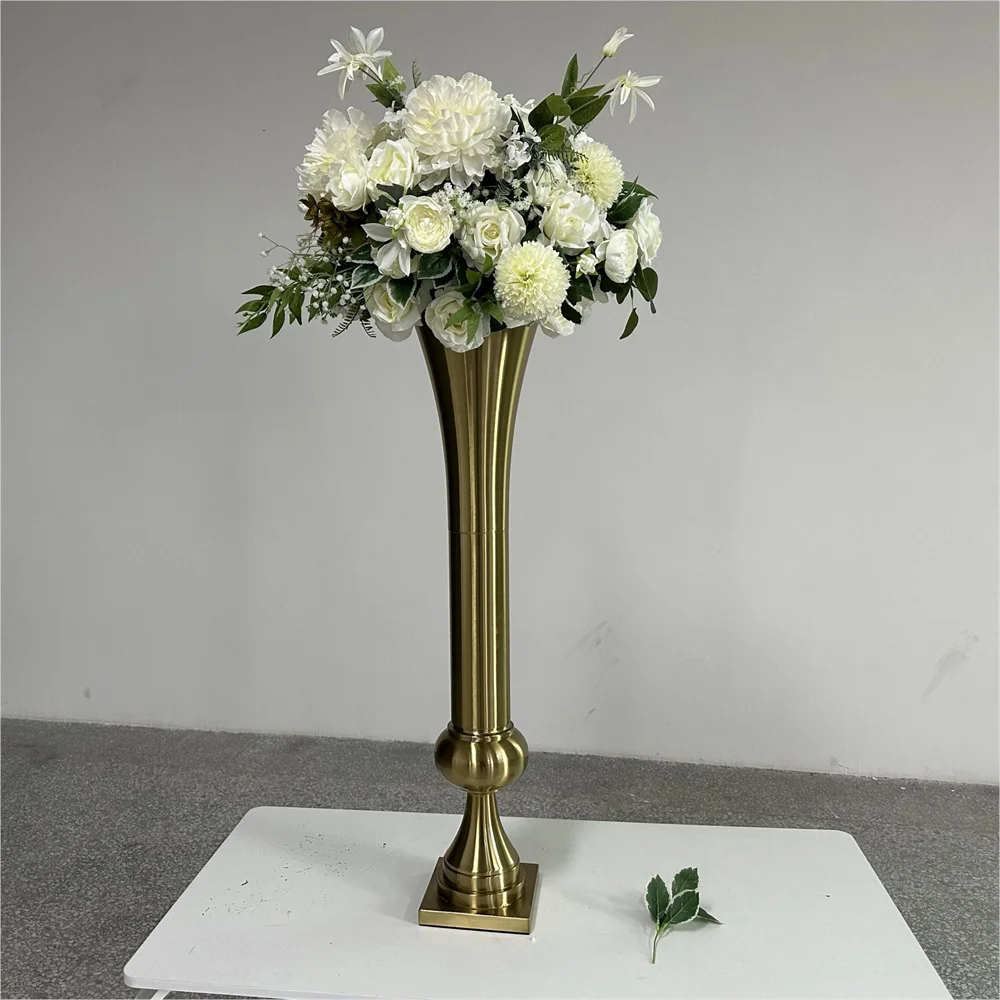 Imagem -02 - Flower Vase Candlestick Centerpieces Estrada Candelabro Chumbo Centerpieces Porps Casamento Decoração de Natal 100cm