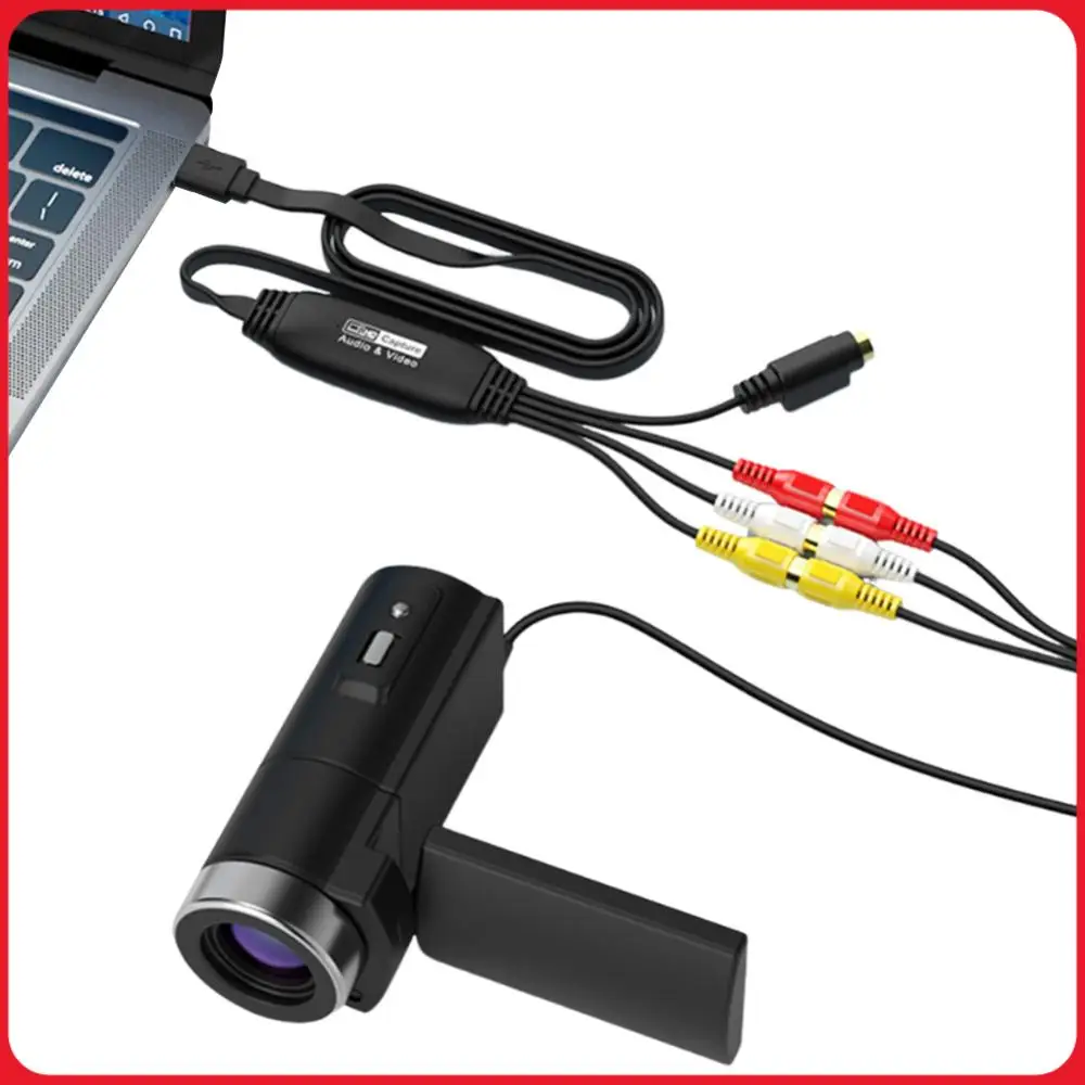 

USB-карта для захвата видео VHS TV DVD VCR, конвертер видео и аудио, USB-адаптер для захвата видео AV для ПК