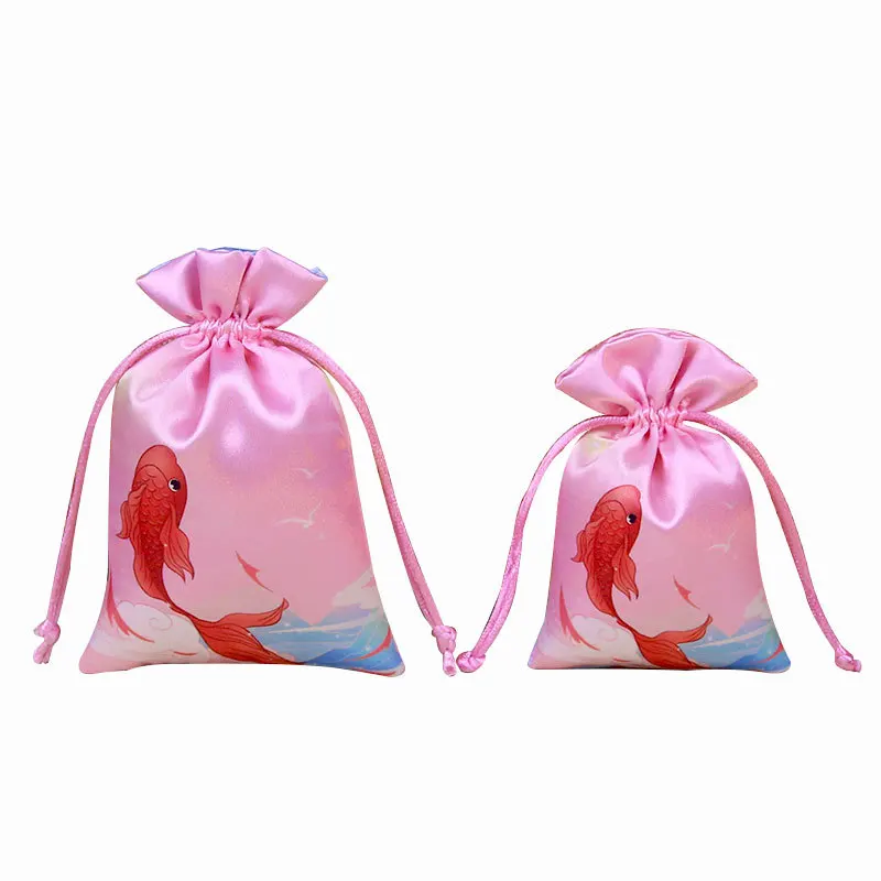 Dragon Boat Festival Sachet Empty Bag, Drawstring Pouch, Hanfu Accessory