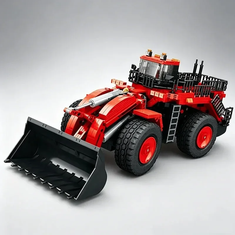 City High-Tech Engineering RC Vehicle Bricks Remote Control Excavators Loader Building Blocks 1876PCS Diy Toys Teenagers Gifts
