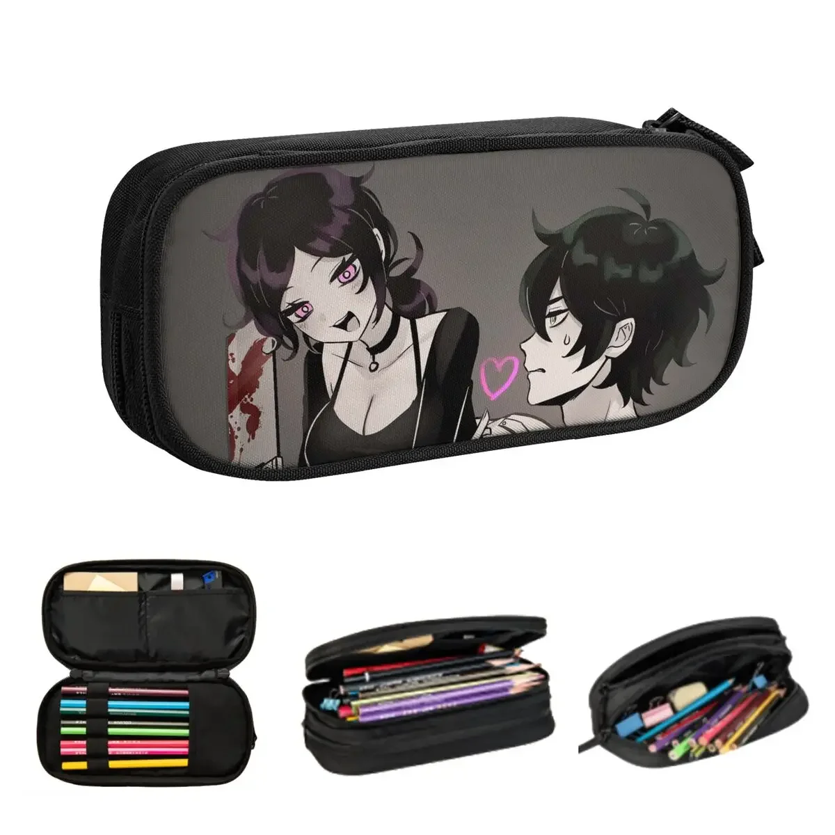 Ashley And Andrew The Coffin Of Andy And Leyley Pencil Cases Large Storage Pen Bags Pen Box Pencil Pouch For Boys Girls Students